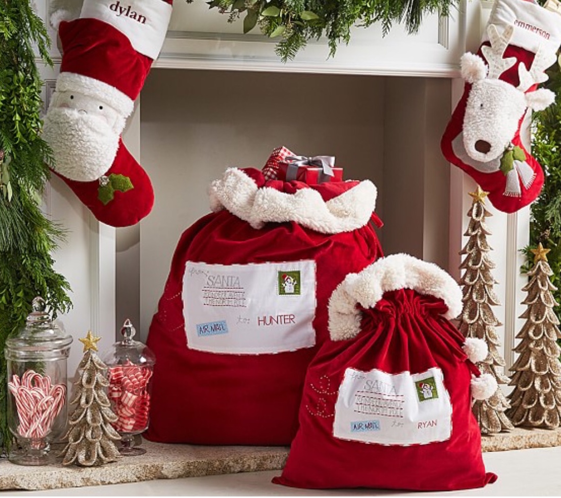 Christmas discount santa bags