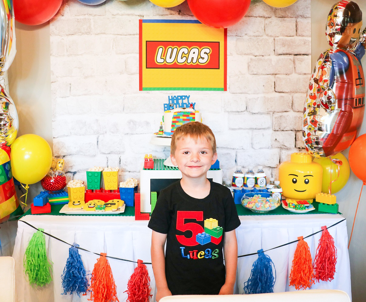 LEGO Sleepover Birthday Party